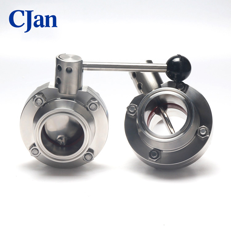 Санитарная нержавеющая сталь Tri Clamp адаптер бабочка клапан для пищевого молока