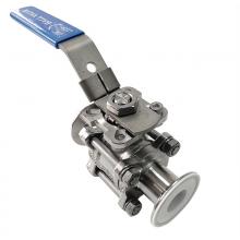 TYPE PLBV - Санитарный шаровой клапан Tri-Clamp с облицовкой PFA